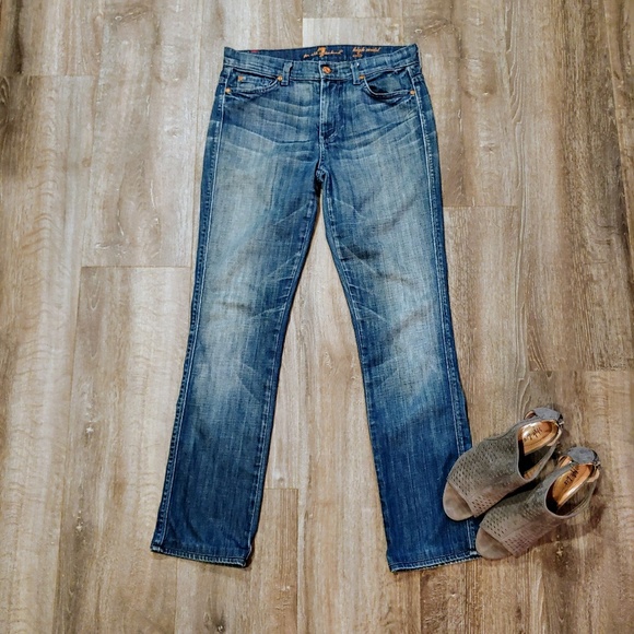 7 For All Mankind Denim - 🌟HP🌟 7 for All Mankind High Waist Edie Jeans